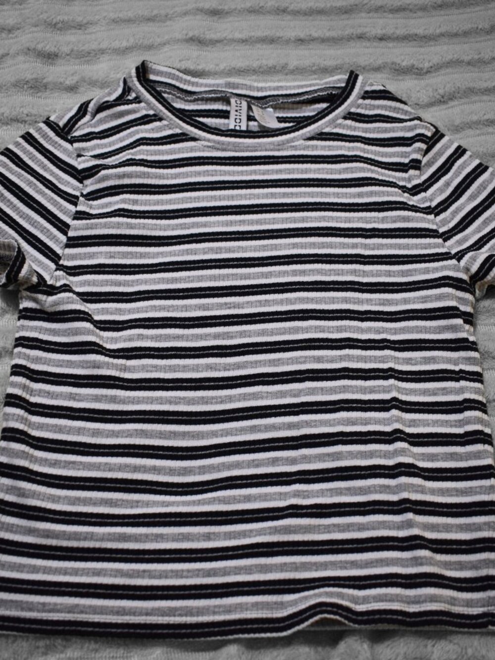 Divided Brand Striped Crop Top Medium